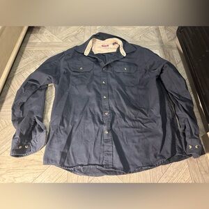 Wrangler Dark Blue Casual Button-Down Shirt